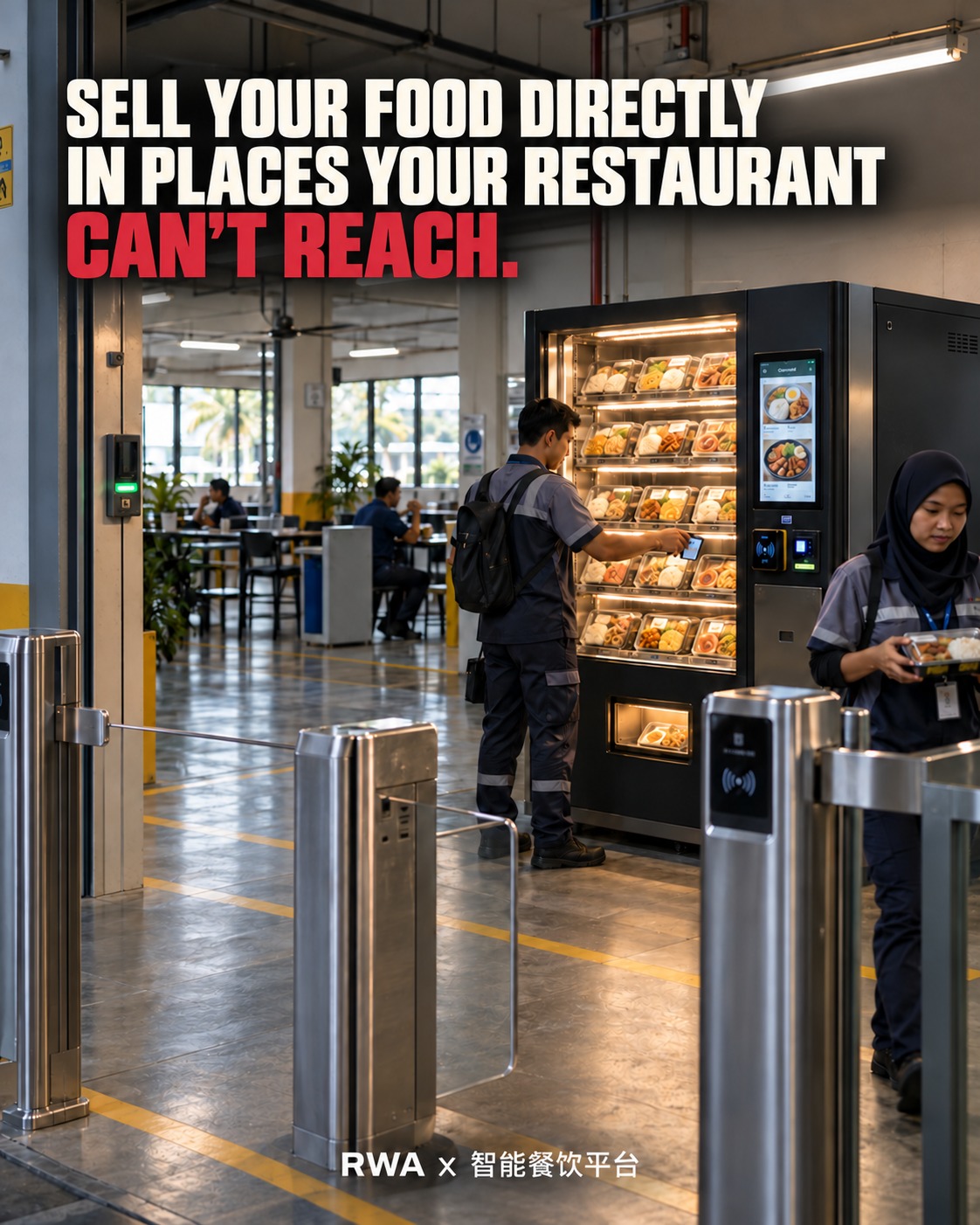 Sell your food directly in places your restaurant can't reach